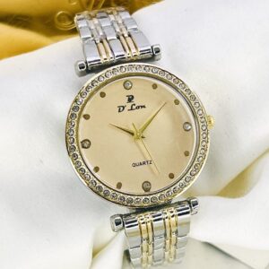 Ladies Watch Golden Dial || LW-008